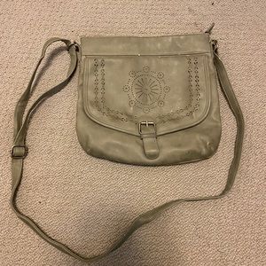 Gray Crossbody Bag
